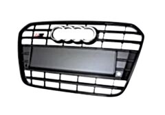 A6 2015-2018 Içın Uyumlu Panjur S6 Krom - Siyah