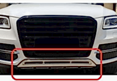 Audi Q5 Uyumlu 2010 2017 Ön Tampon Altı Krom Parça