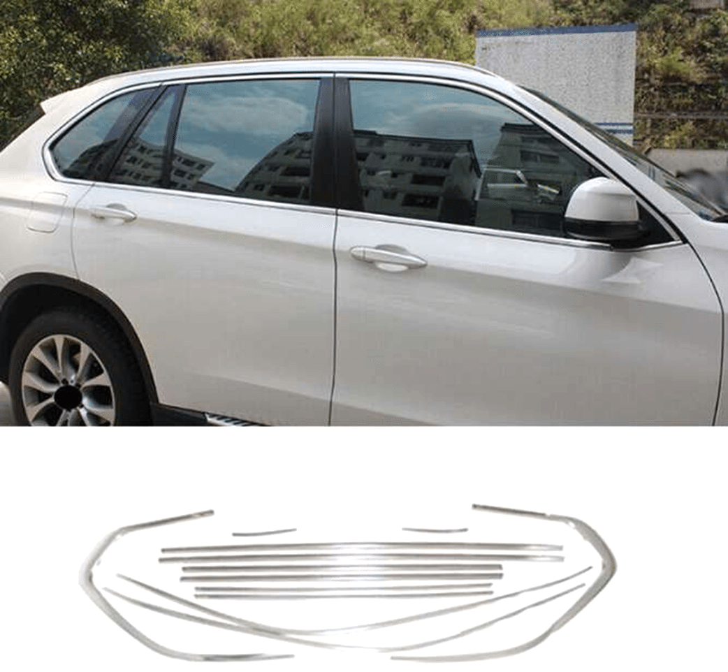 Bmw X5 Uyumlu 2014 2019 Cam Çıtası Kaplama Krom Parça