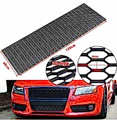 Audi Dizayn 3D Style ABS Plastik Panjur Teli 120x40 cm Siyah