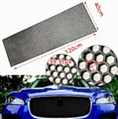 Bal Peteği Dizayn 3D Style ABS Plastik Panjur Teli 120x40 cm Siyah