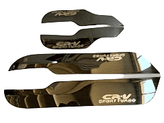 Honda Cr-V 2017+ Kapı Döşeme Koruma Titanyum Siyah