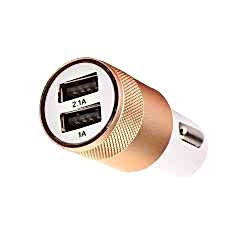 Çakmak Soketi Çift Usb'Li-Altın / Icca84-1