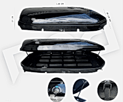 Tabut Port Bagaj Siyah 450LT TUGRA