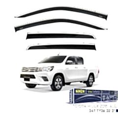 Niken Toyota Uyumlu Hilux -2015 Kromlu Cam Rüzgarlığı 4Lü Parça