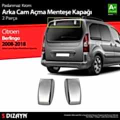Citroen Berlingo Uyumlu Krom Arka Cam Açma Menteşe Kapağı 2 Parça 2008-2018