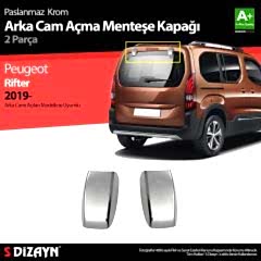 umlu Krom Arka Cam Açma Menteşe Kapağı 2 Parça 2019 Üzeri