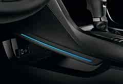 Honda Civic Uyumlu 2016 Fc5/S - Konsül, Alt Aydınlatma, Ambiance/Mavi Ay