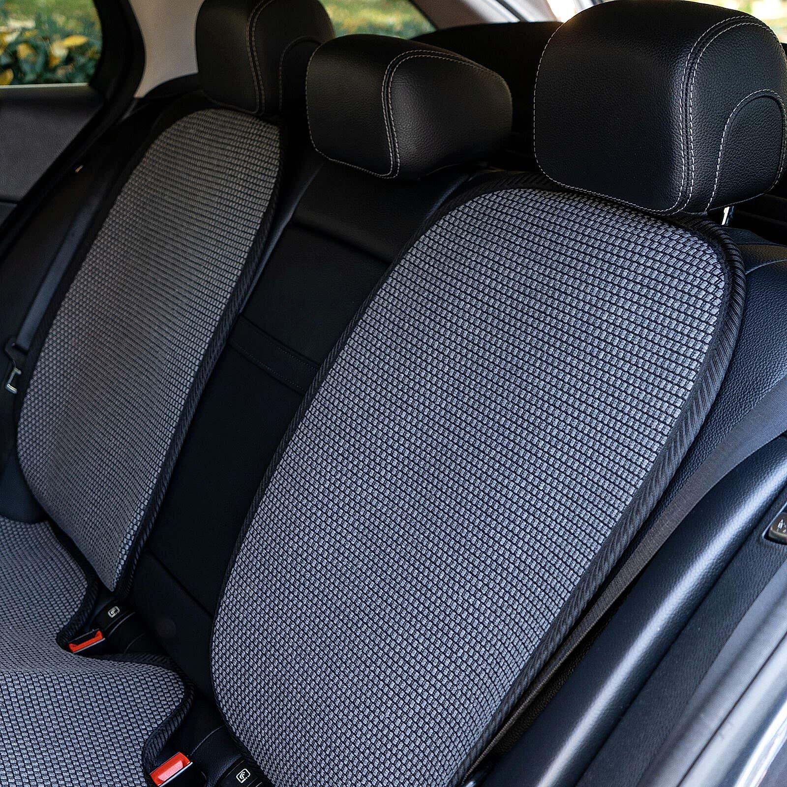 Oto Arka Koltuk Sırt Koruyucu Kılıf Füme Universal 2 Parça A+ Kalite