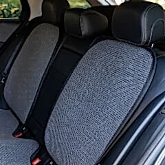 Oto Arka Koltuk Sırt Koruyucu Kılıf Füme Universal 2 Parça A+ Kalite