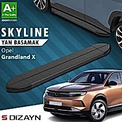 S-Dizayn Opel Grandland X 2 Hybrid Skyline Siyah Yan Basamak 183 Cm 2024 Üzeri A+ Kalite