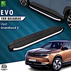 S-Dizayn Opel Grandland X 2 Hybrid Evo Aluminyum Yan Basamak 183 Cm 2024 Üzeri A+ Kalite
