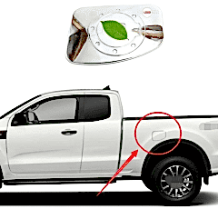 Ford Ranger Uyumlu 2015 Sonrası Depo Kapağı Kaplama Krom Parça
