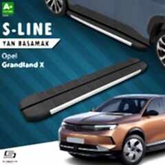 S-Dizayn Opel Grandland X 2 Hybrid S-Line Aluminyum Yan Basamak 183 Cm 2024 Üzeri A+ Kalite