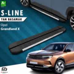 S-Dizayn Opel Grandland X 2 Hybrid S-Line Krom Yan Basamak 183 Cm 2024 Üzeri A+ Kalite