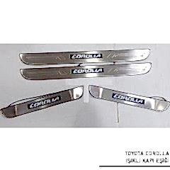 Toyota Corolla Uyumlu -2014 Işıklı Kapı Eşiği Parça