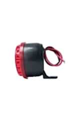 Geri Vites Sireni Kornası Yüksek Ses 12v Kırmızı Reflektör Camlı Işıklı