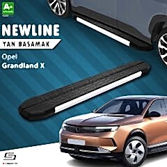 S-Dizayn Opel Grandland X 2 Hybrid NewLine Aluminyum Yan Basamak 183 Cm 2024 Üzeri A+ Kalite