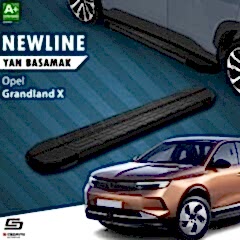 S-Dizayn Opel Grandland X 2 Hybrid NewLine Siyah Yan Basamak 183 Cm 2024 Üzeri A+ Kalite