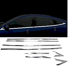 Honda Civic Uyumlu 2016 Sonrası Cam Çıtası Krom Parça