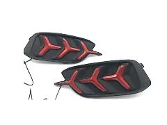 Honda Civic Uyumlu Fc5 2016-2020 Arka Ağaç Dizayn Hareketli Kırmızı Sis Ledi