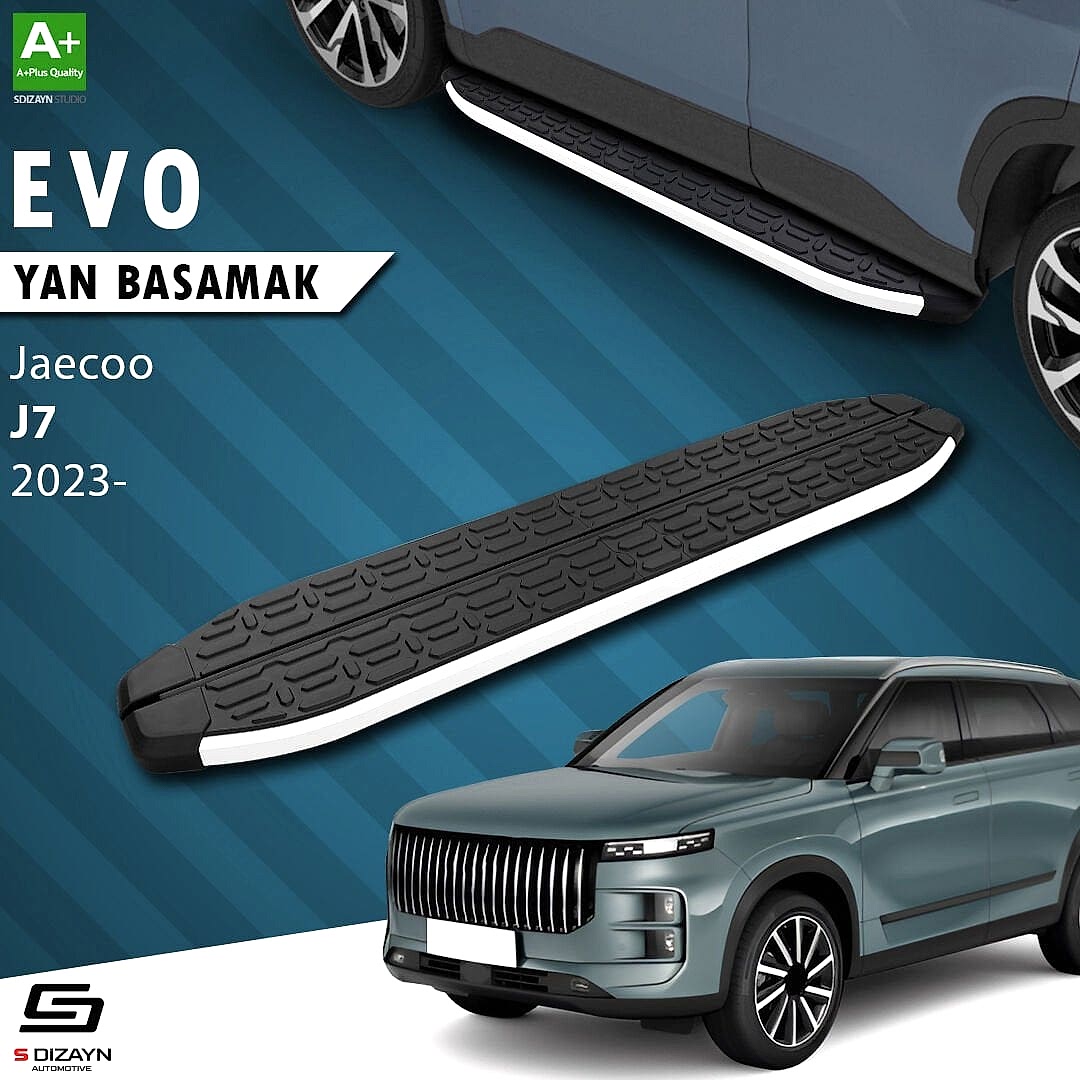 S-Dizayn Jaecoo J7 Evo Aluminyum Yan Basamak 183 Cm 2023 Üzeri