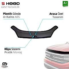 S-Dizayn Peugeot Uyumlu Boxer ABS Plastik Kaput Rüzgarlığı 2014 Üzeri A+Kalite Parça