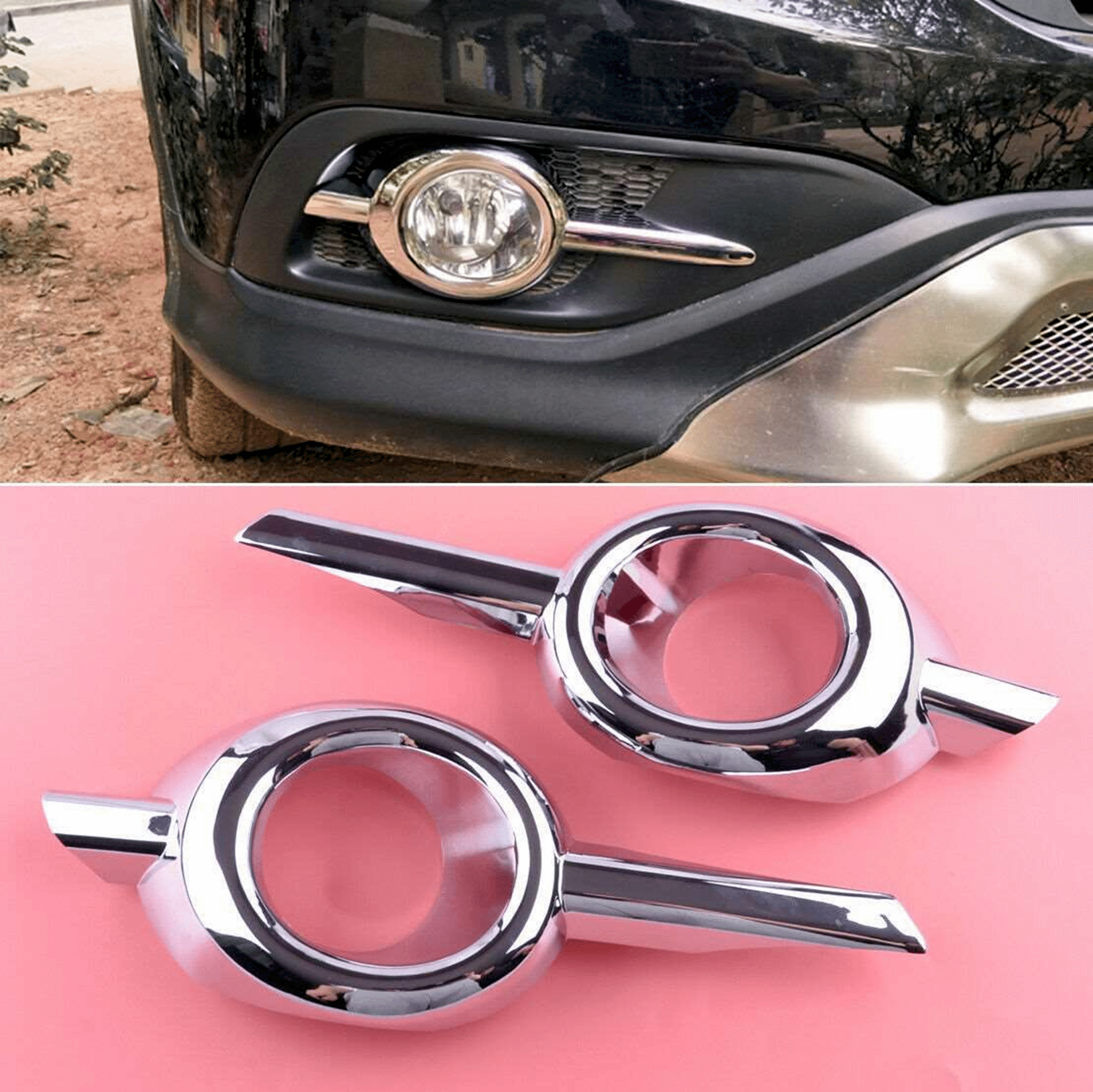 Honda Cr-V Uyumlu 2013 2015 Sis Lambası Kaplama Krom Parça