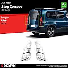 Peugeot Rifter Uyumlu ABS Krom Stop Çerçevesi 2 Parça. 2019 Üzeri Parça