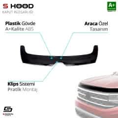 Renault Uyumlu Master Abs Plastik Kaput Rüzgarlığı 2014-2018 A Kalite