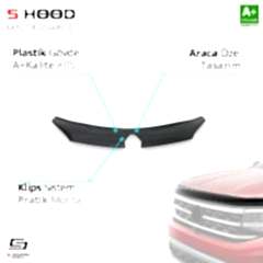 S-Dizayn Renault Uyumlu Megane 3 ABS Plastik Kaput Rüzgarlığı 2009-2016 A+Kalite Parça