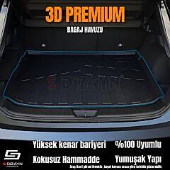 S-Dizayn Renault Clio 4 3D Pro Bagaj Havuzu 2012-2019 A+ Kalite