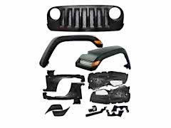 Wrangler Jk Uyumlu (2007-2017) 2019+ Jl Makyajlama (Panjur+Dodik+Çamurluk+Davlumbaz+Led)