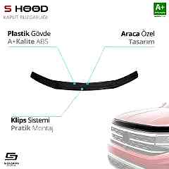 ilux ABS Plastik Kaput Rüzgarlığı 2016 Üzeri A+Kalite Parça