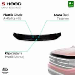 S-Dizayn Volkswagen Uyumlu Amarok ABS Plastik Kaput Rüzgarlığı 2010 Üzeri A+Kalite Parça