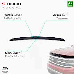 kswagen Tiguan Uyumlu ABS Plastik Kaput Rüzgarlığı 2016 Üzeri A+Kalite Parça