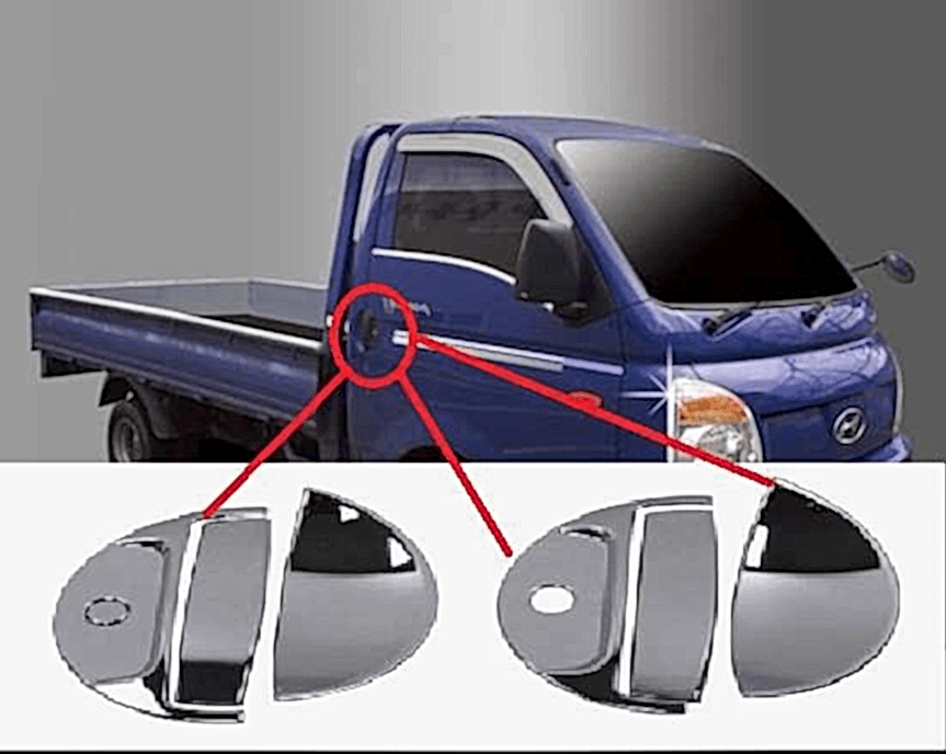Hyundai H100 Uyumlu 2010 Sonrası Kapı Kolu ABS Krom Parça