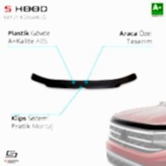 S-Dizayn Volkswagen Uyumlu Transporter T5 ABS Plastik Kaput Rüzgarlığı 2004-2010 A+Kalite Parça