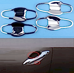 Hyundai Ix35 Uyumlu 2010 Sonrası Dış Kapı Kolu İç Kaplama ABS Krom Parça