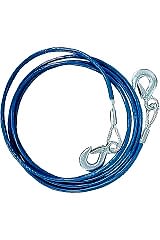 Döküm Kancalı Araba Çelik Çekme Halatı 2 Ton Izoleli 2,5 Metre 4,5 Mm Kalınlık