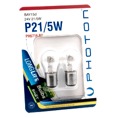 Blister P21/5W Uyumlu 24V 2'Li Blister