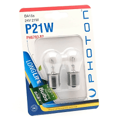 Blister P21W Uyumlu 24V 2'Li Blister