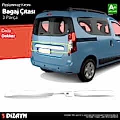 S-Dizayn Dacia Dokker Krom Bagaj Çıtası 3 Prç. 2012 Üzeri A+ Kalite