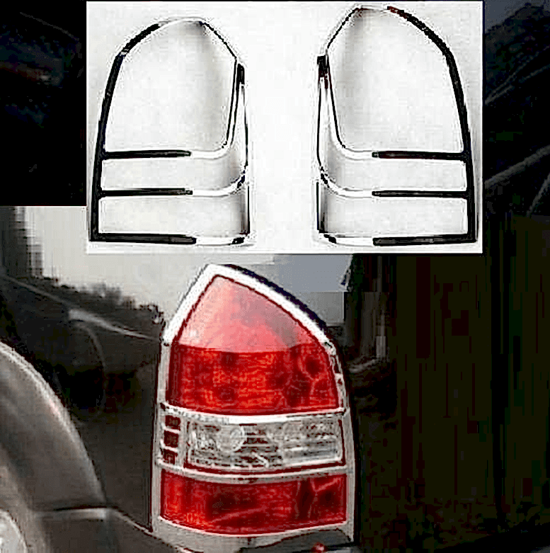 Hyundai Tucson Uyumlu 2004 2014 Arka Stop Kaplama ABS Krom Parça