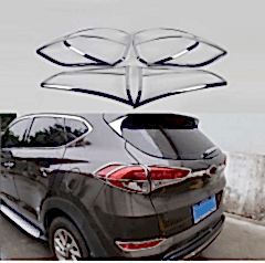 Hyundai Tucson Uyumlu 2015 2018 Arka Stop Kaplama ABS Krom Parça