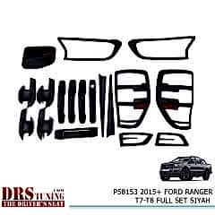 Ford Ranger 2015 Sonrası T7-T8 Siyah Kaplama Set