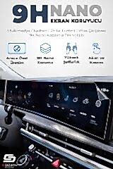 S-Dizayn Ssangyong Torres EVX 9H Nano Gösterge & Multimedya 2'Li Set (PARLAK) 2024-2025 A+ Kalite