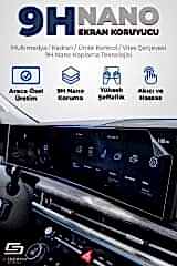 S-Dizayn Mercedes S Serisi 7 İnç 9H Nano Tuşlu Arka Koltuk Tablet Ekran Koruyucu (PARLAK) 2021-2025 A+ Kalite