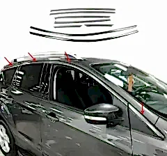 Ford Kuga 2013-2019 Krom Cam Üst Çıtası