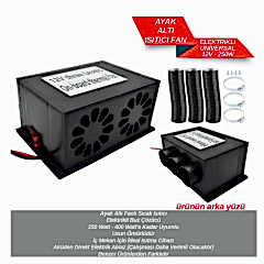 ELEKTRİKLİ FANLI ISITICI AYAK ALTI 12V 250W